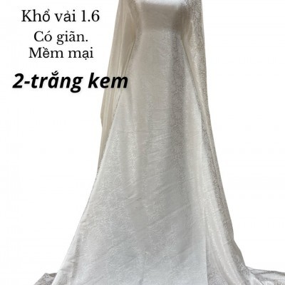 Lụa Gấm Kim Mai - Trắng
