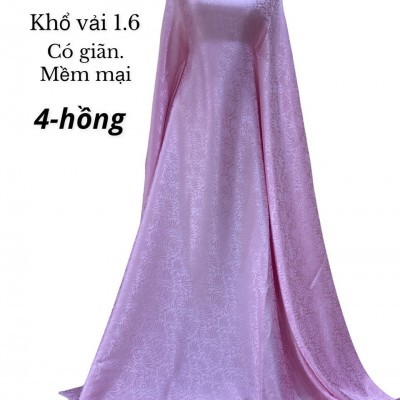 Lụa Gấm Kim Mai - Hồng
