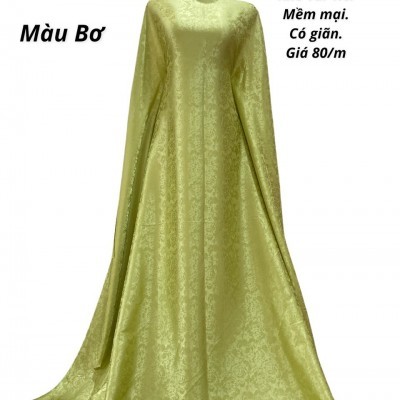 Lụa Gấm Mẫu Đơn - Bơ