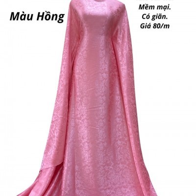 Lụa Gấm Mẫu Đơn - Hồng
