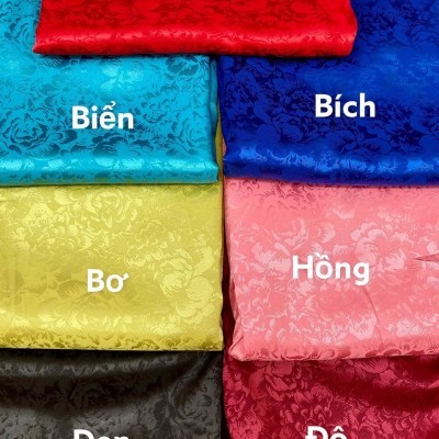 Lụa Gấm Mẫu Đơn - Hồng