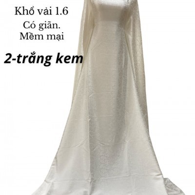Lụa Gấm Sò - Trắng
