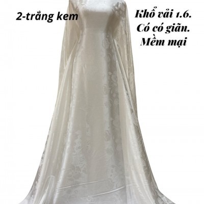 Lụa Gấm Cẩm Tú Cầu - Trắng